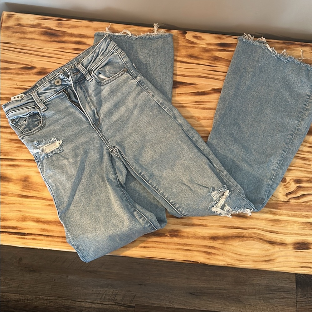American Eagle Outfitters Light Blue Flare Jeans